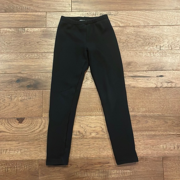 Cat & Jack Girls Black Fleece Lined Sweatpants Joggers - Size M (7/8) - Picture 1 of 16